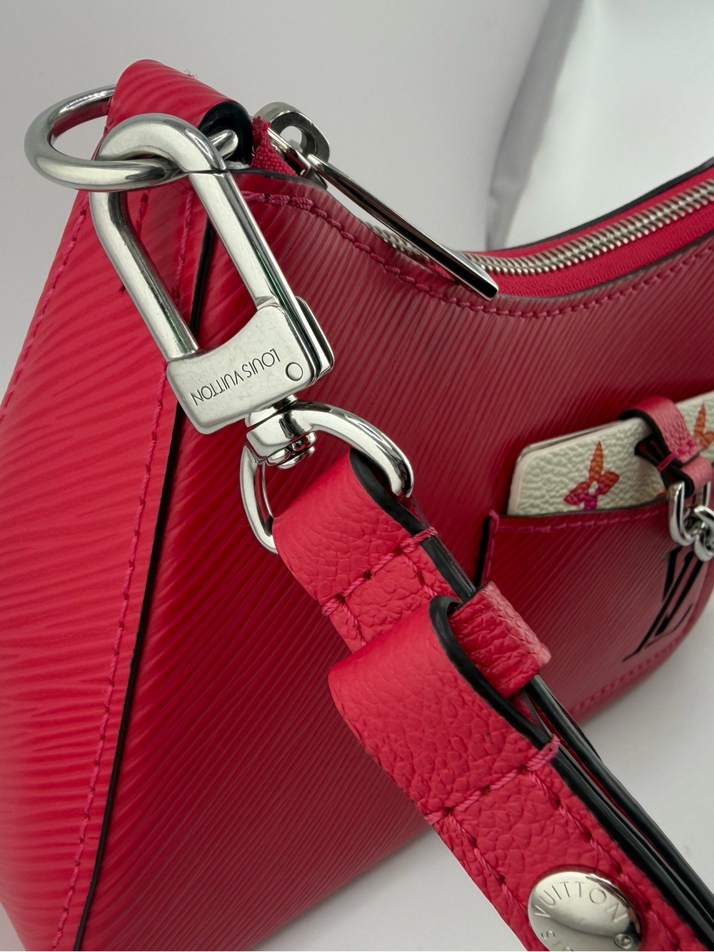 NEW Louis Vuitton Marellini Shoulder Bag Women's Miami Red Epi Leather Fashion - Picture 9 of 15